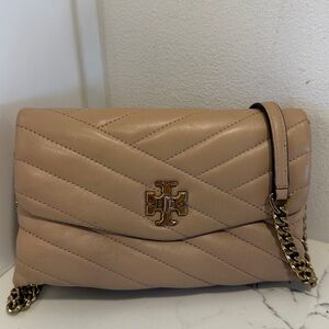 Tory Burch Kira Chevron 
Tan Leather Bag